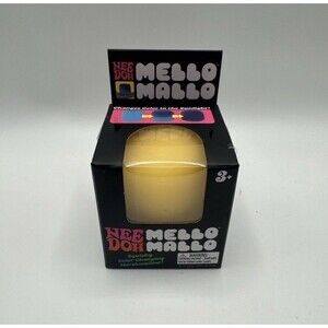 Nee Doh Mello Mallo Squishy Stress Fidget Color Changing Marshmallow Yellow New
